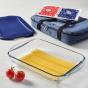 Anchor Hocking Bake-n-Take Hot or Cold | Set of 4 | Blue
